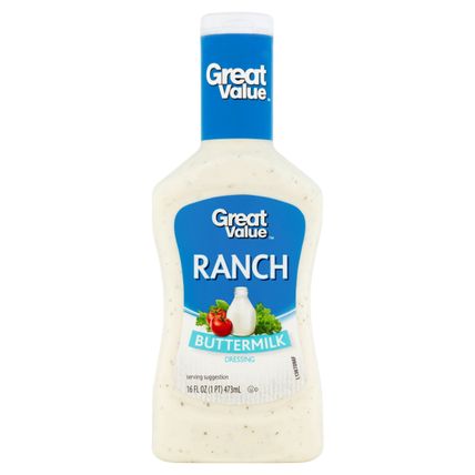 great value classic ranch dressing & dip 36 fl oz Great Value Buttermilk Ranch Dressing 36 fl oz for Salads Dips
