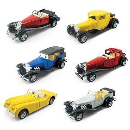 Liberty Imports - Brandclub - 6 Pack - Diecast Cars Antique