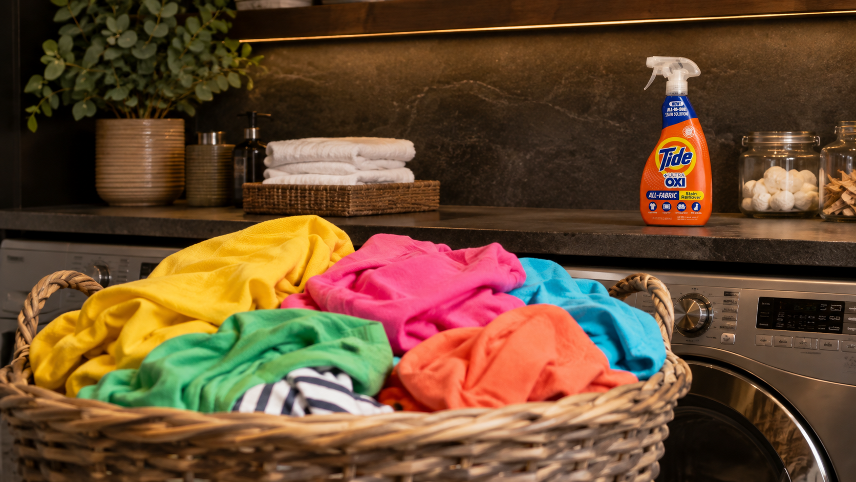 Tide +Ultra Oxi All-Fabric Stain Remover spray bottle