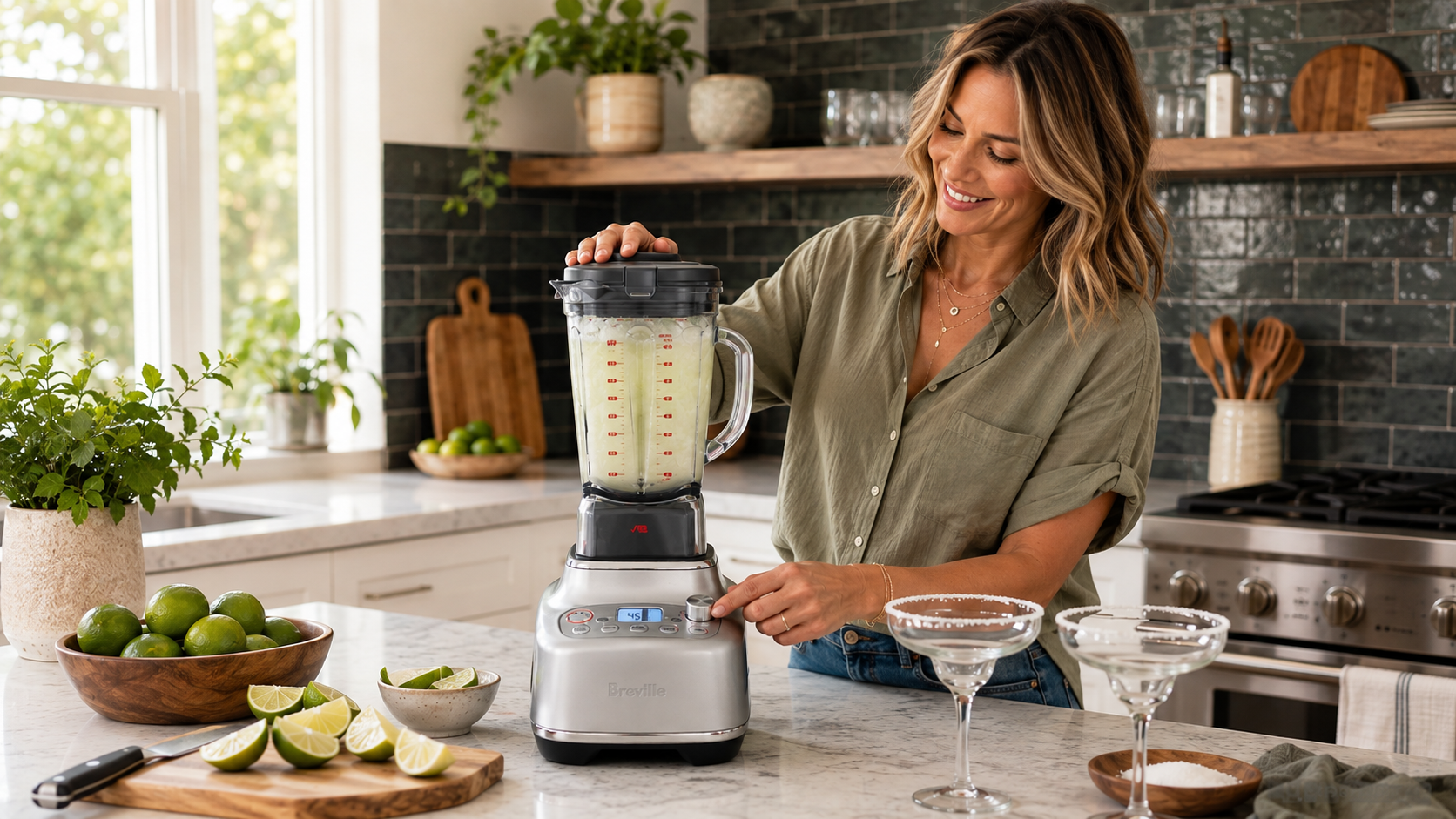 Breville Super Q blender in brushed stainless steel