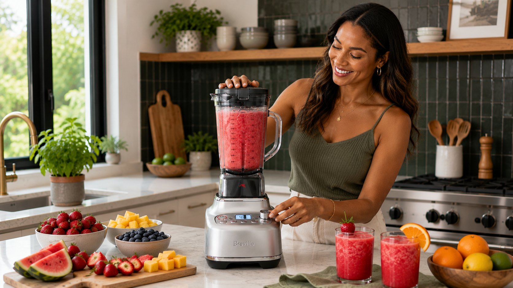Breville Super Q blender in brushed stainless steel