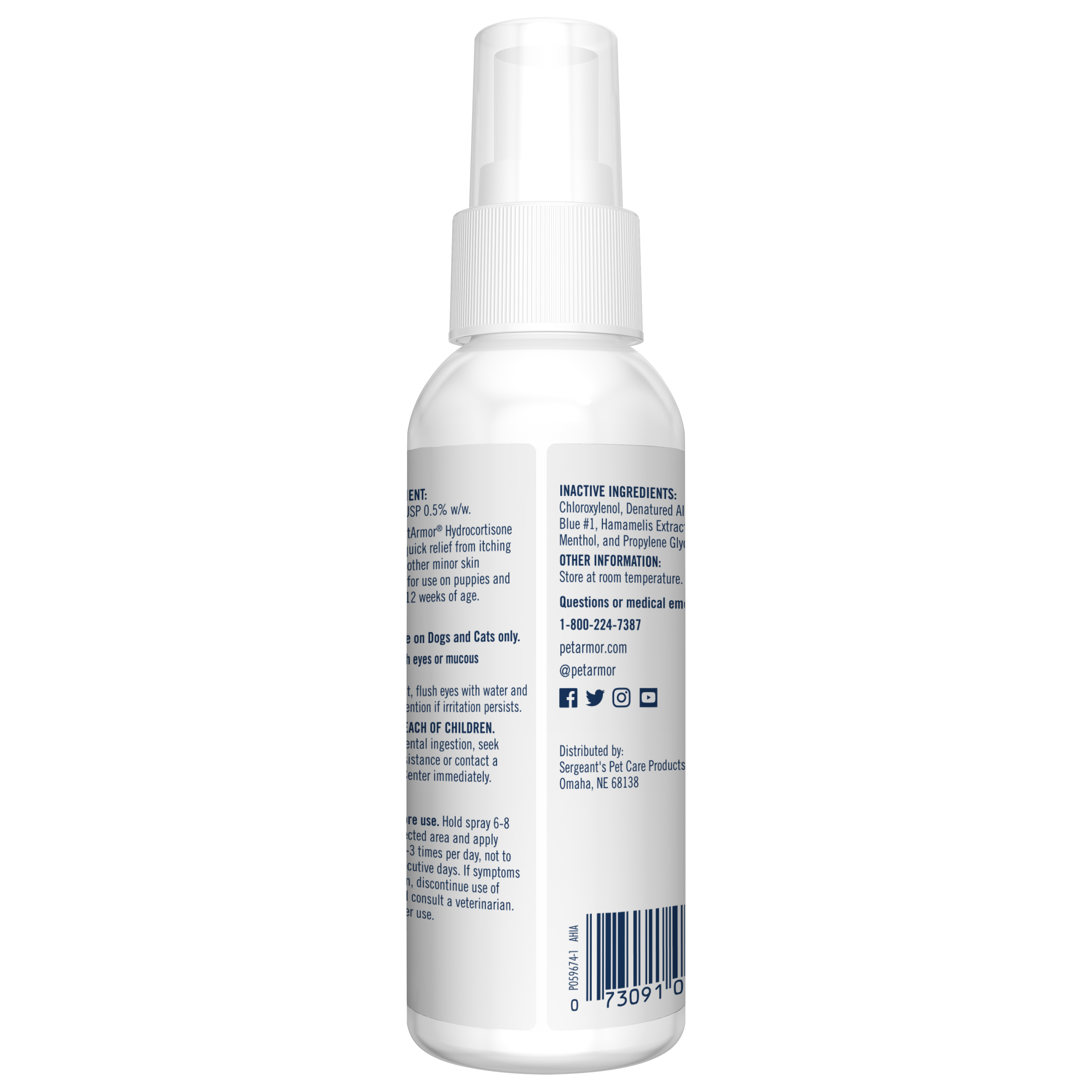 PetArmor® Hydrocortisone Spray - 4oz