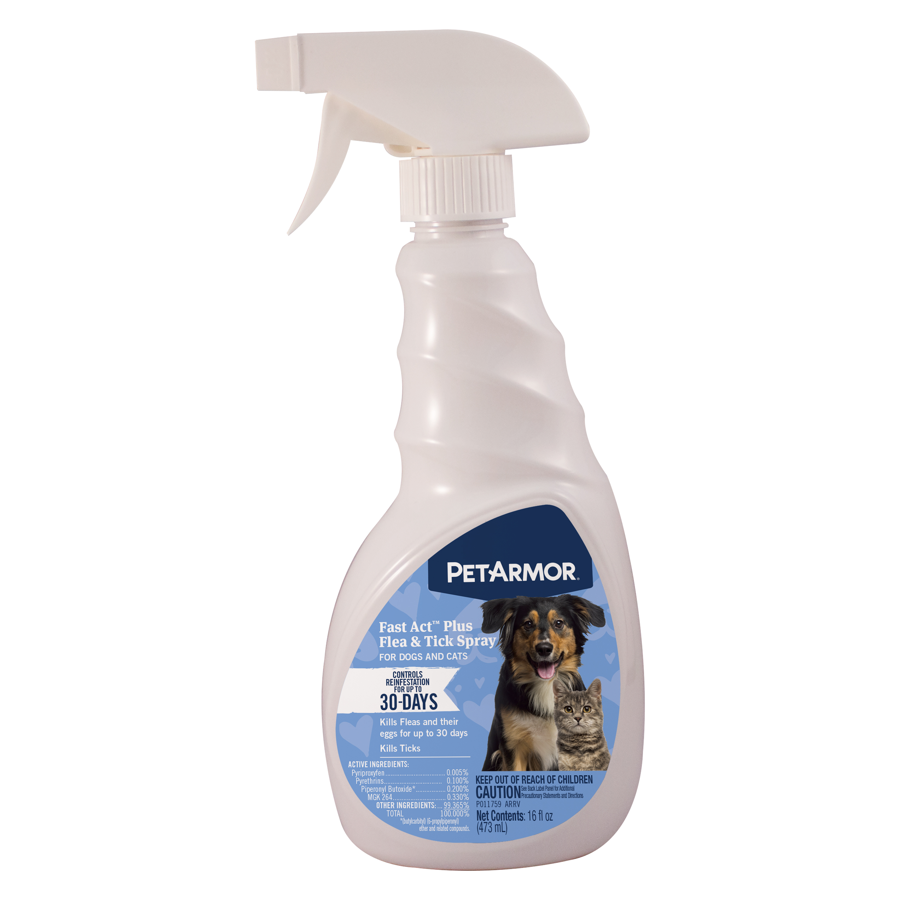 PetArmor® Fastact™ Plus Flea & Tick Spray for Dog & Cat - 16oz