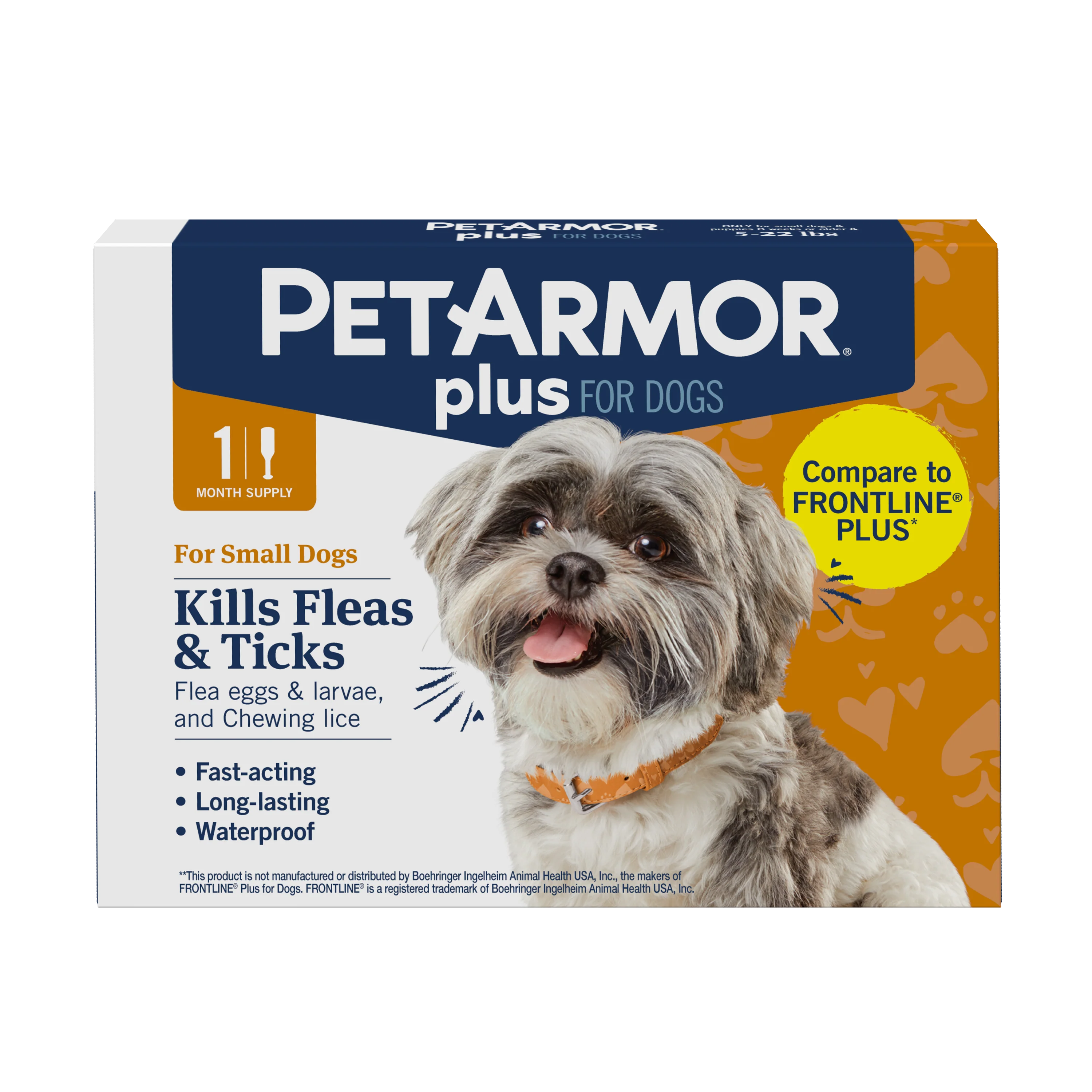 PetArmor® Plus Flea & Tick Topical for Dogs - 1 / 5-22lbs