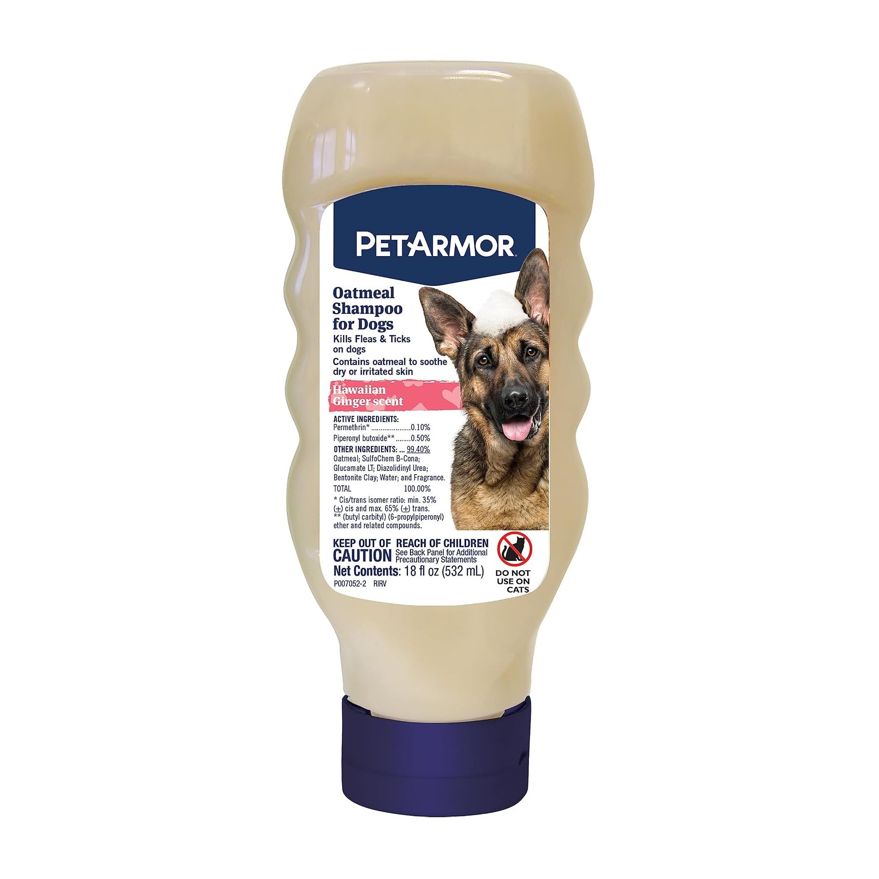 PetArmor® Flea & Tick Shampoo for Dogs - Oatmeal - Hawaiian Ginger