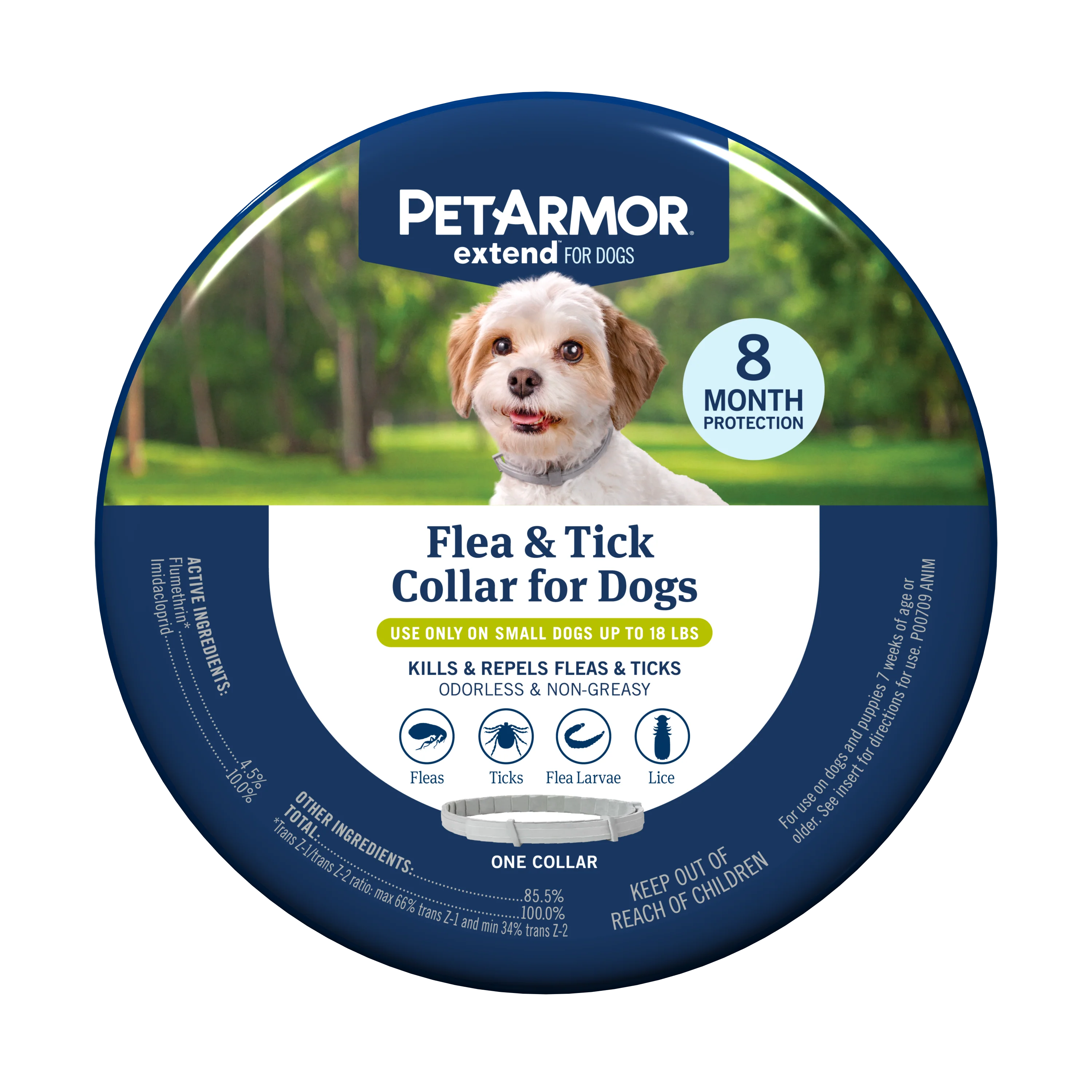 PetArmor® Extend™ Flea & Tick Collar - Up to 18 lbs / 1