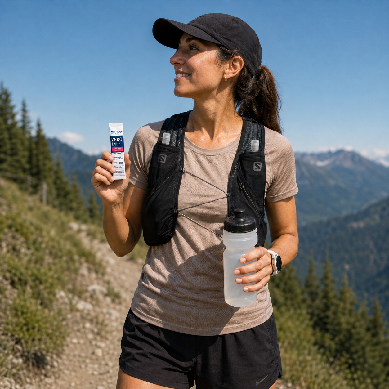 Trace Minerals ZeroLyte Electrolyte Mix, Salty Berry Lemonade, 30 Packets Zero sugar, ancient sea salt + coconut water, supports hydration, replenishes electrolytes, sodium + potassium + magnesium
