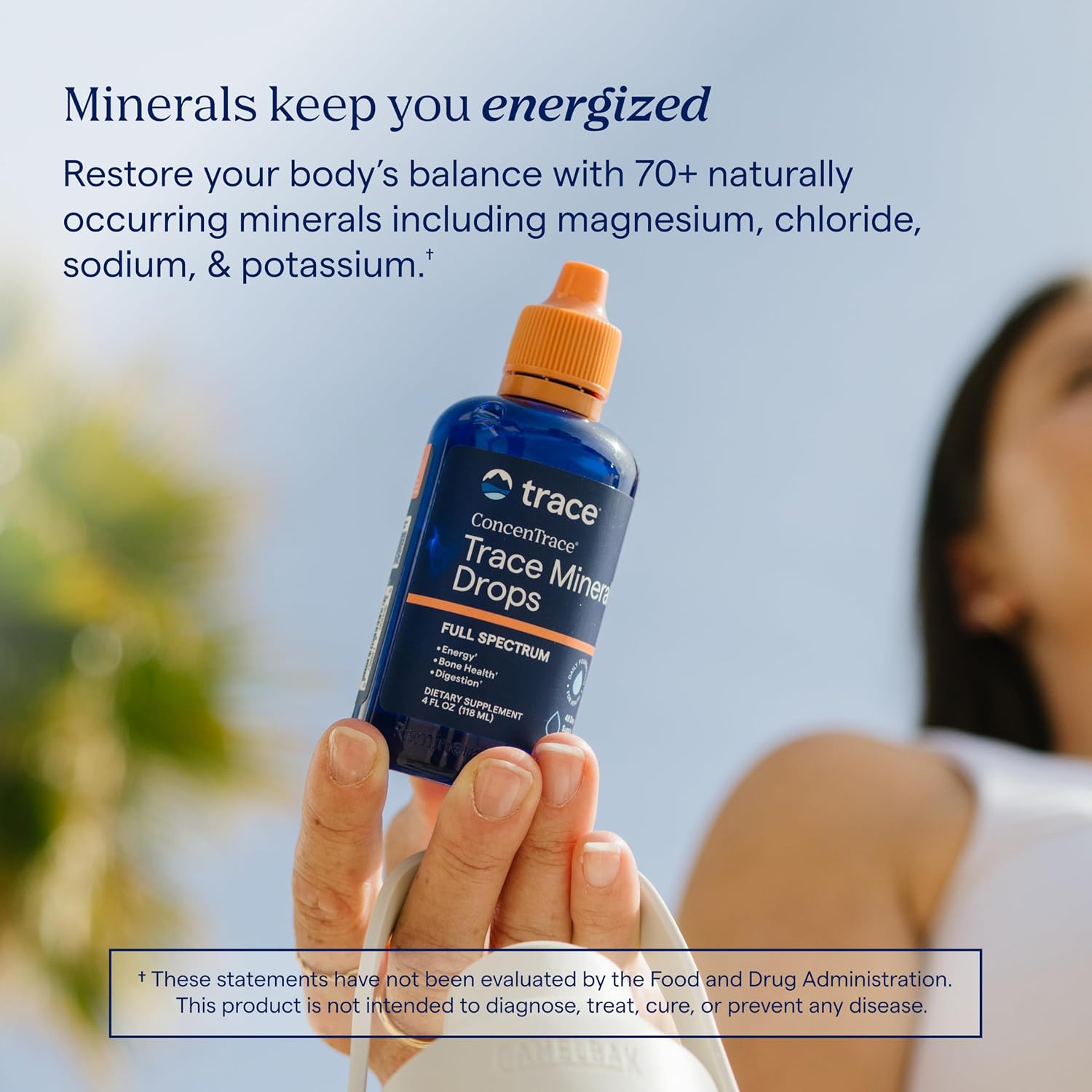 Trace Minerals ConcenTrace Mineral Drops, 70+ Ionic Minerals, 48 Servings  Sourced from the Great Salt Lake, Liquid electrolyte concentrate, Remineralizes RO water, Supports energy, digestion & bones