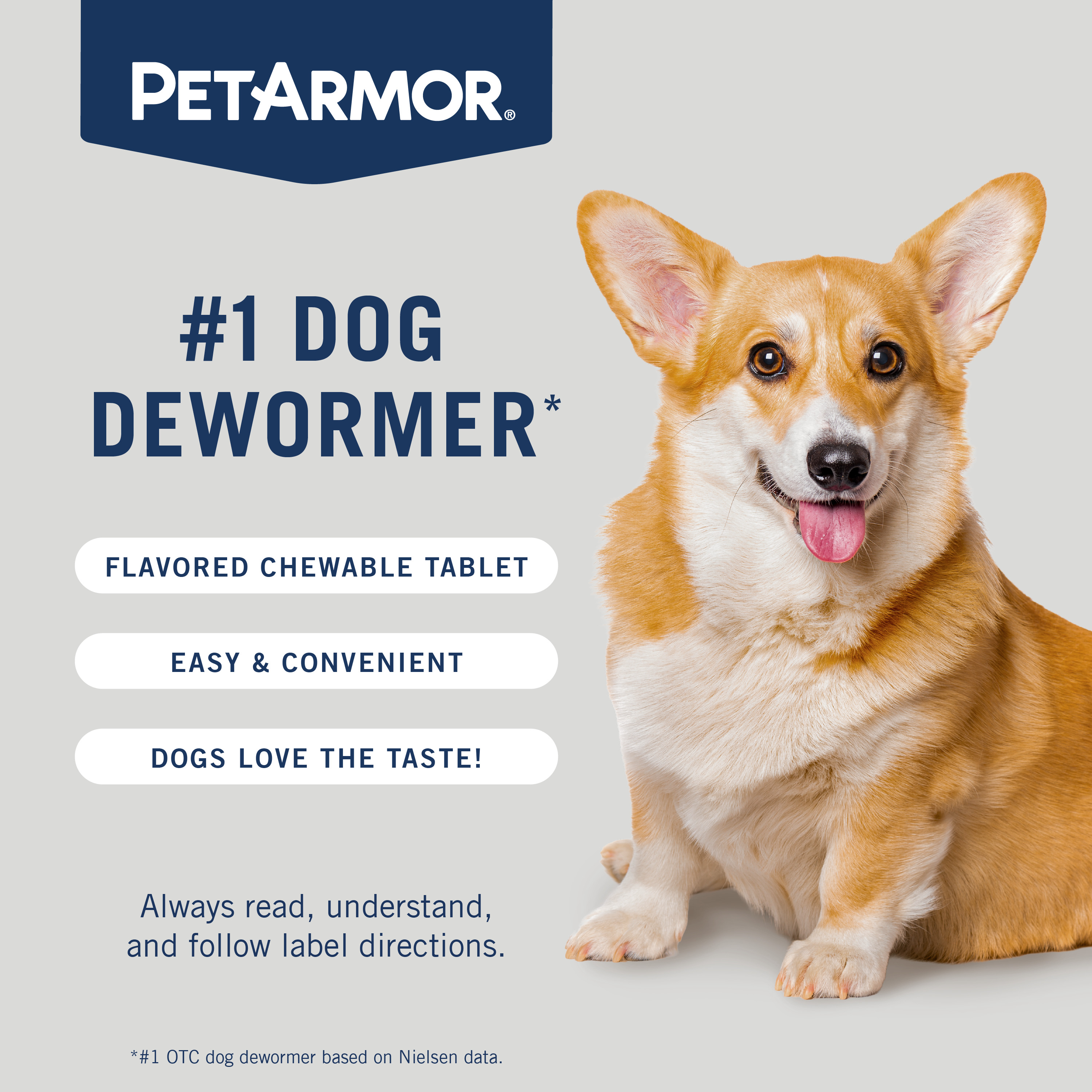 PetArmor® 7 Way De-Wormer (pyrantel pamoate/praziquantel) - 2 / Puppies & Small Dogs
